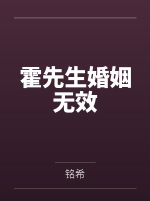 霍先生婚姻无效封面